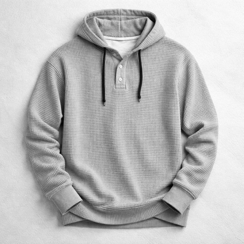 Bromley Waffle Hoodie – Comfortabele Heren Hoodie met Wafelstructuur
