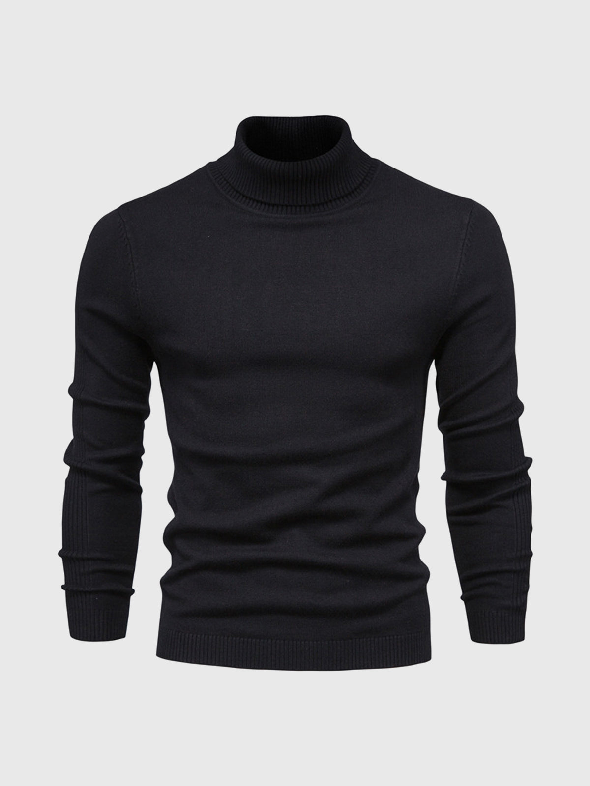 Men's Turtleneck Sweater of Soft Cotton – Elegant & Washable
