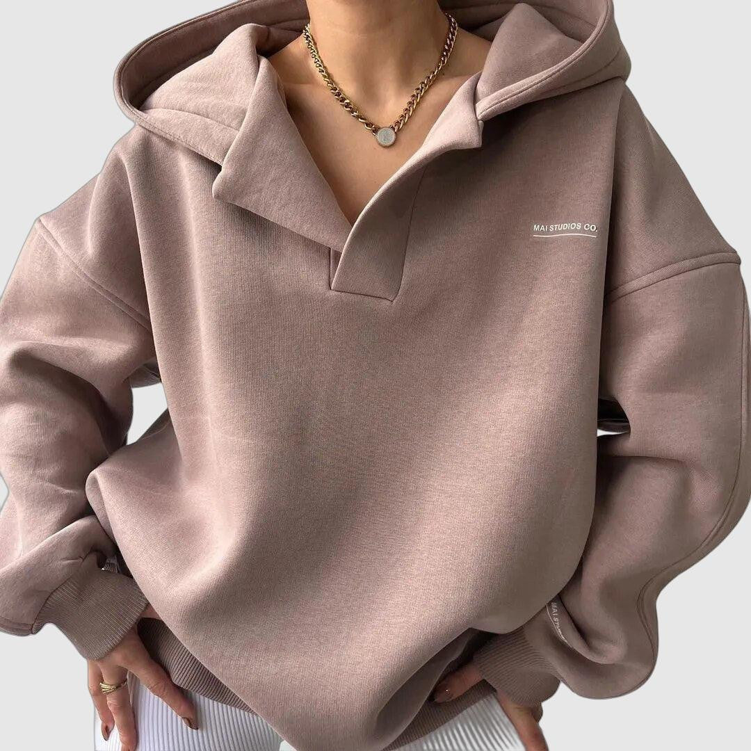 Dames hoodie – Minimalistisch ontwerp – Oversized & comfortabel voor herfst en winter