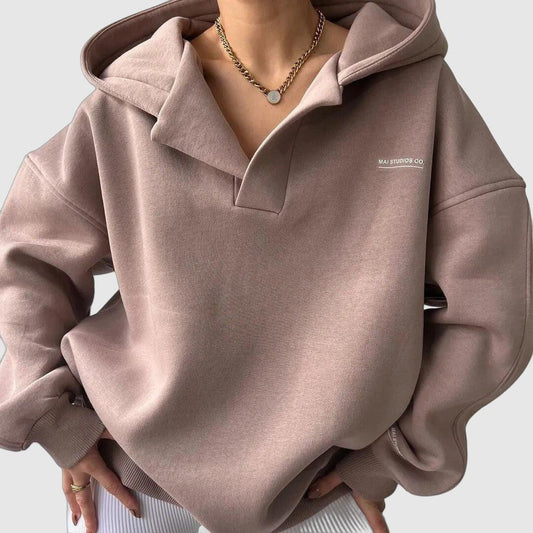 Dames hoodie – Minimalistisch ontwerp – Oversized & comfortabel voor herfst en winter