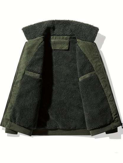 Dikke Winterjas met Reverskraag voor Heren – Warm & Stijlvol voor Koude Dagen