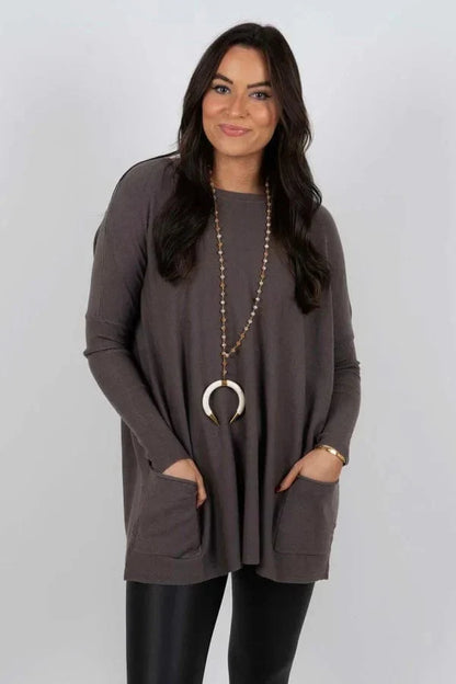 Casual Losse Damestrui met Lange Mouwen – Comfortabel & Modern