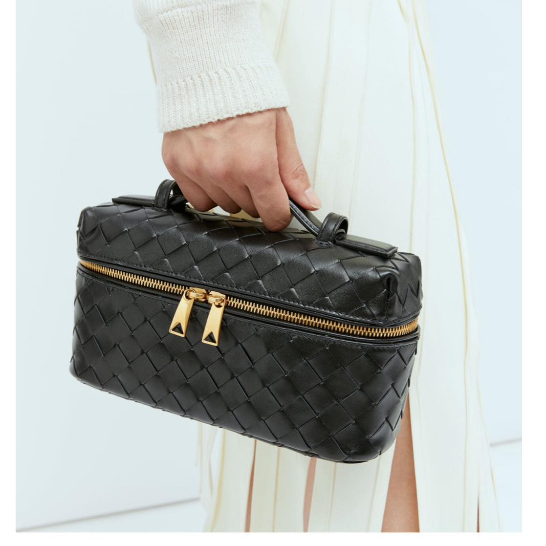 Gevlochten Handtas van Vegan Leer – Elegant & Veelzijdig voor Elke Gelegenheid