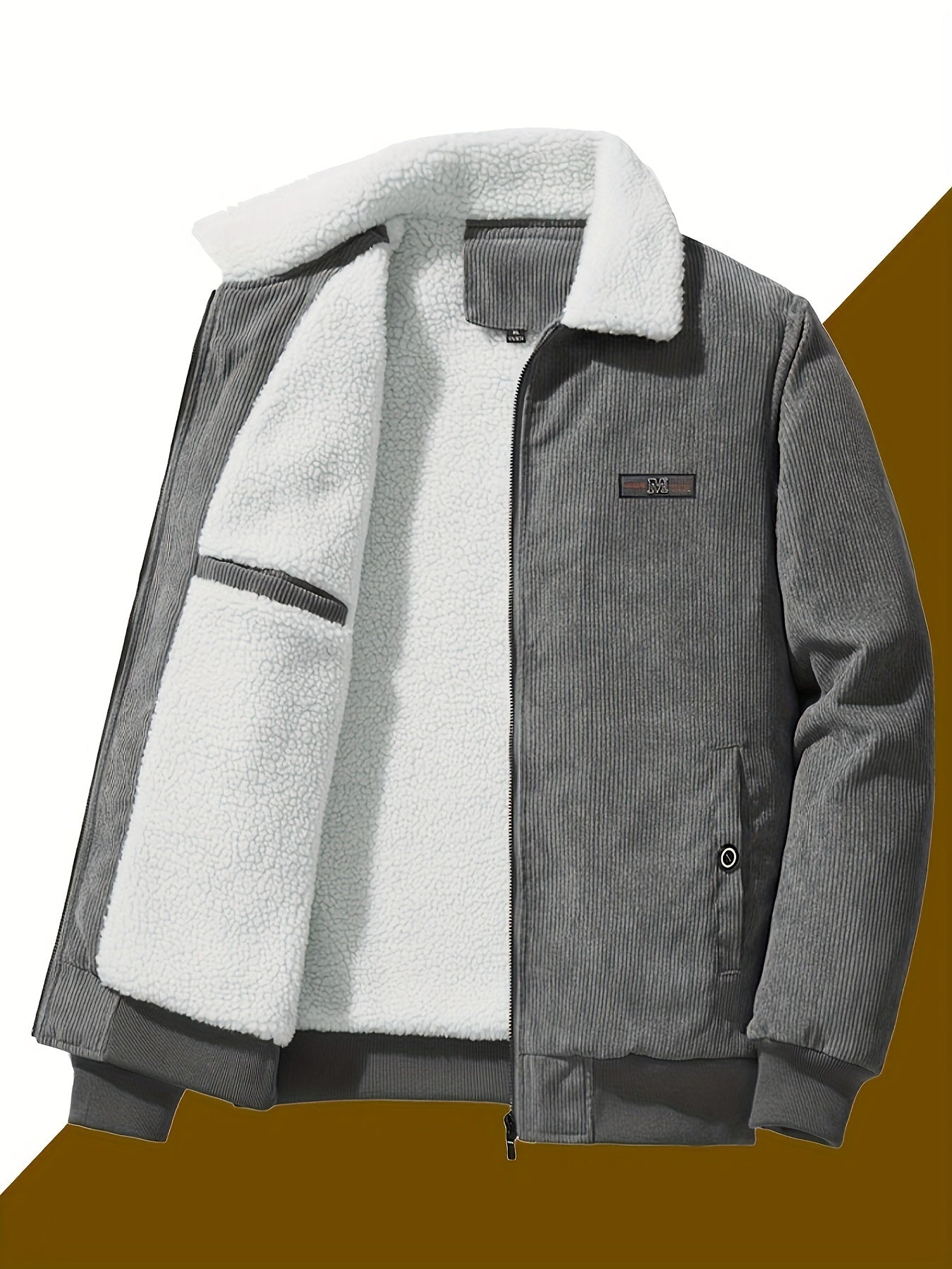 Dikke Winterjas met Reverskraag voor Heren – Warm & Stijlvol voor Koude Dagen