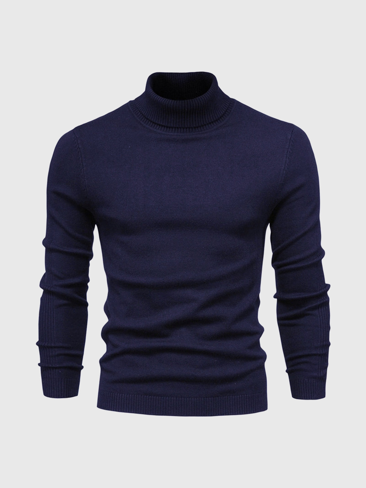 Men's Turtleneck Sweater of Soft Cotton – Elegant & Washable