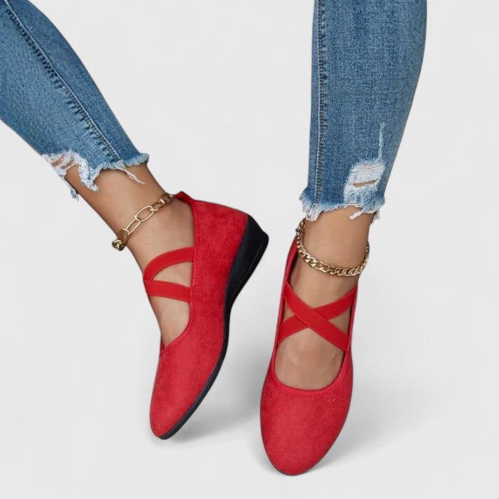 Women's Ballerina Shoes | Elastic Band & Comfort Fit | Casual Elegant Slip-Ons