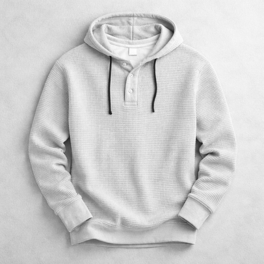 Bromley Waffle Hoodie – Comfortabele Heren Hoodie met Wafelstructuur