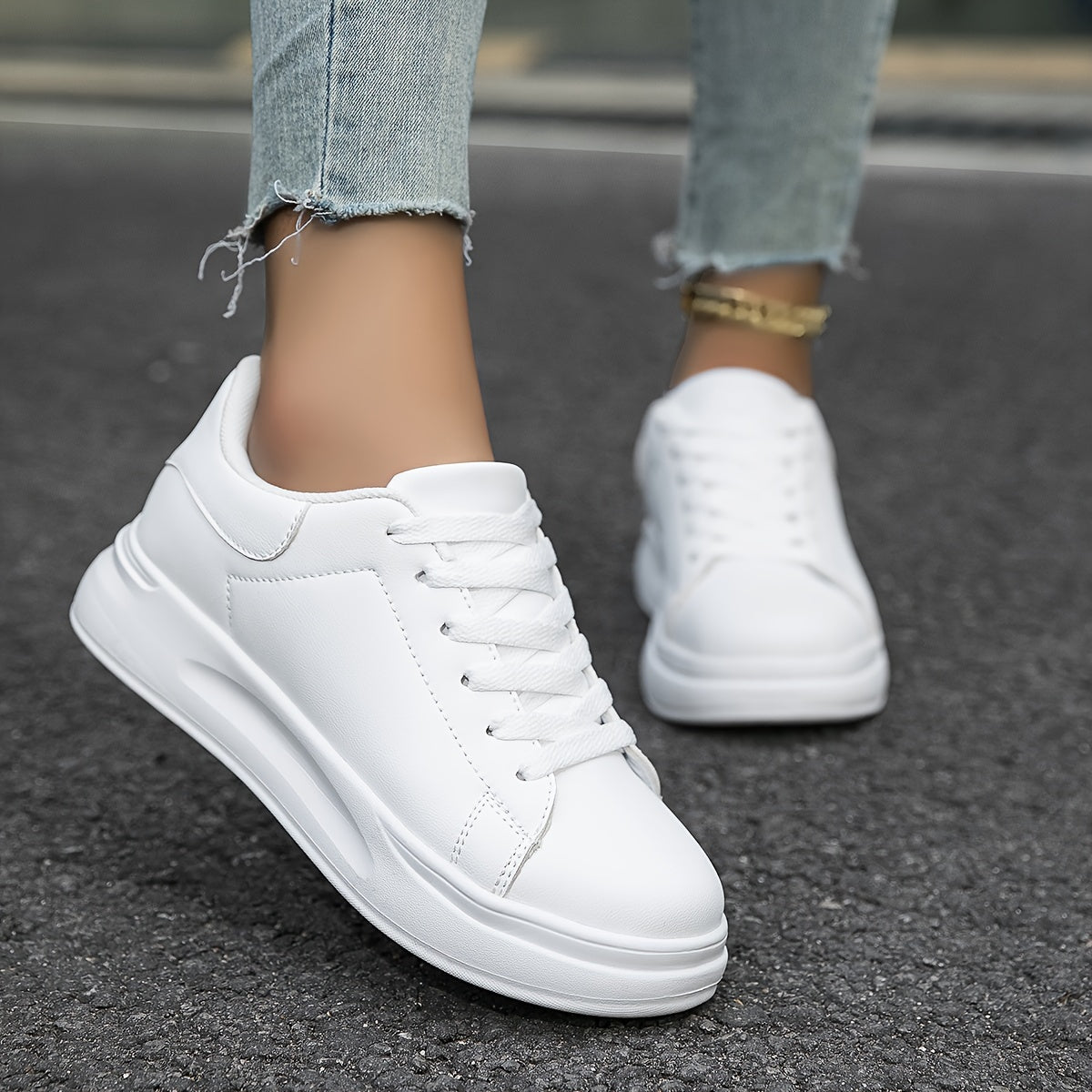 Women's Sneakers in White Leather – Timeless, Comfortable & Versatile