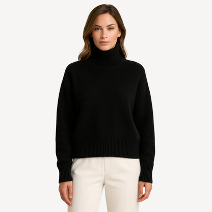 Davies – Damenpullover aus 100 % Wolle mit Rollkragen