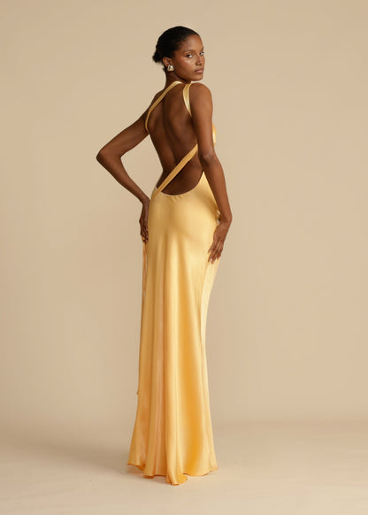 Dames Satijnen Maxi Jurk | One Shoulder & Elegant