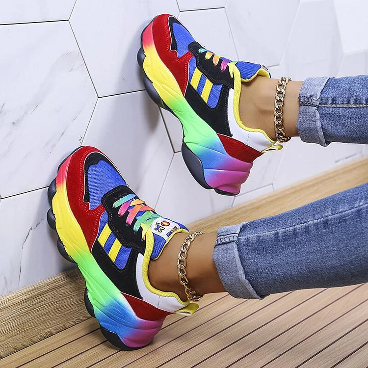 Orthopedische Regenboogschoenen voor Dames – Comfort & Stijl