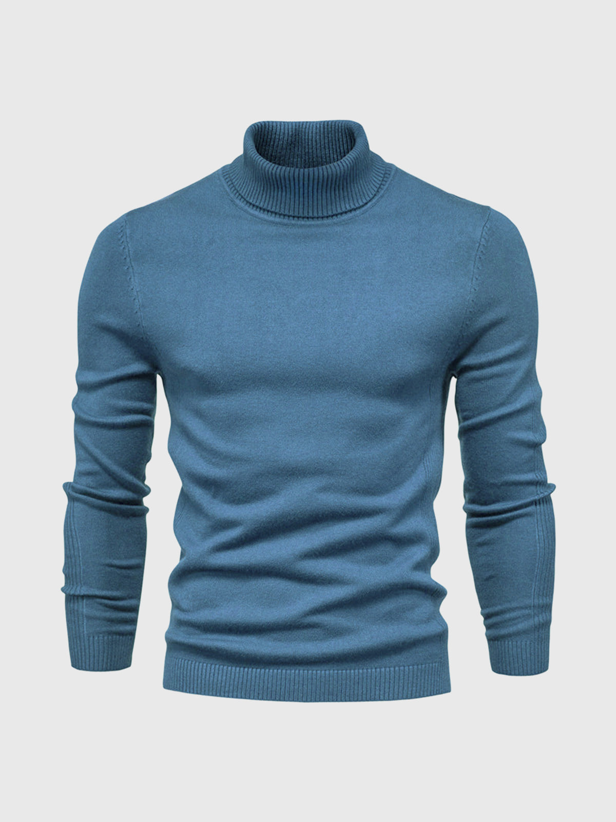 Men's Turtleneck Sweater of Soft Cotton – Elegant & Washable