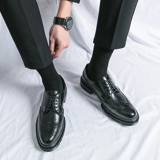 Herren Oxford Schuhe mit Schnürsenkeln – Vintage Stil & Komfort für jeden Tag