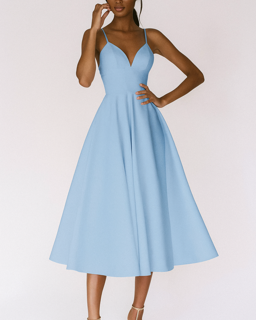 Valerie | Elegante Rode Cocktailjurk voor Bruiloft & Gala-Dameskleding > Jurken > Cocktailjurken-Myna Mode-Blauw-S-Myna Mode