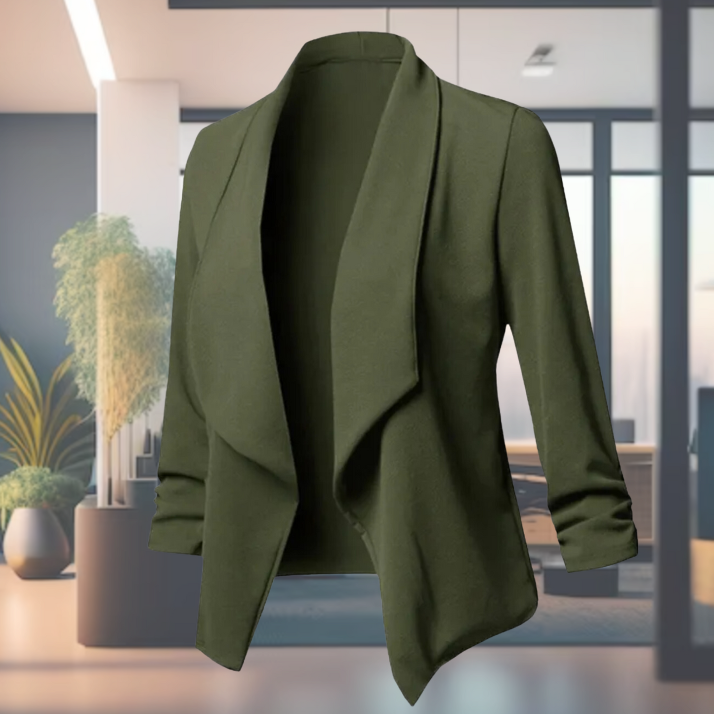 Open Damesblazer met Lange Mouwen – Licht & Elegant