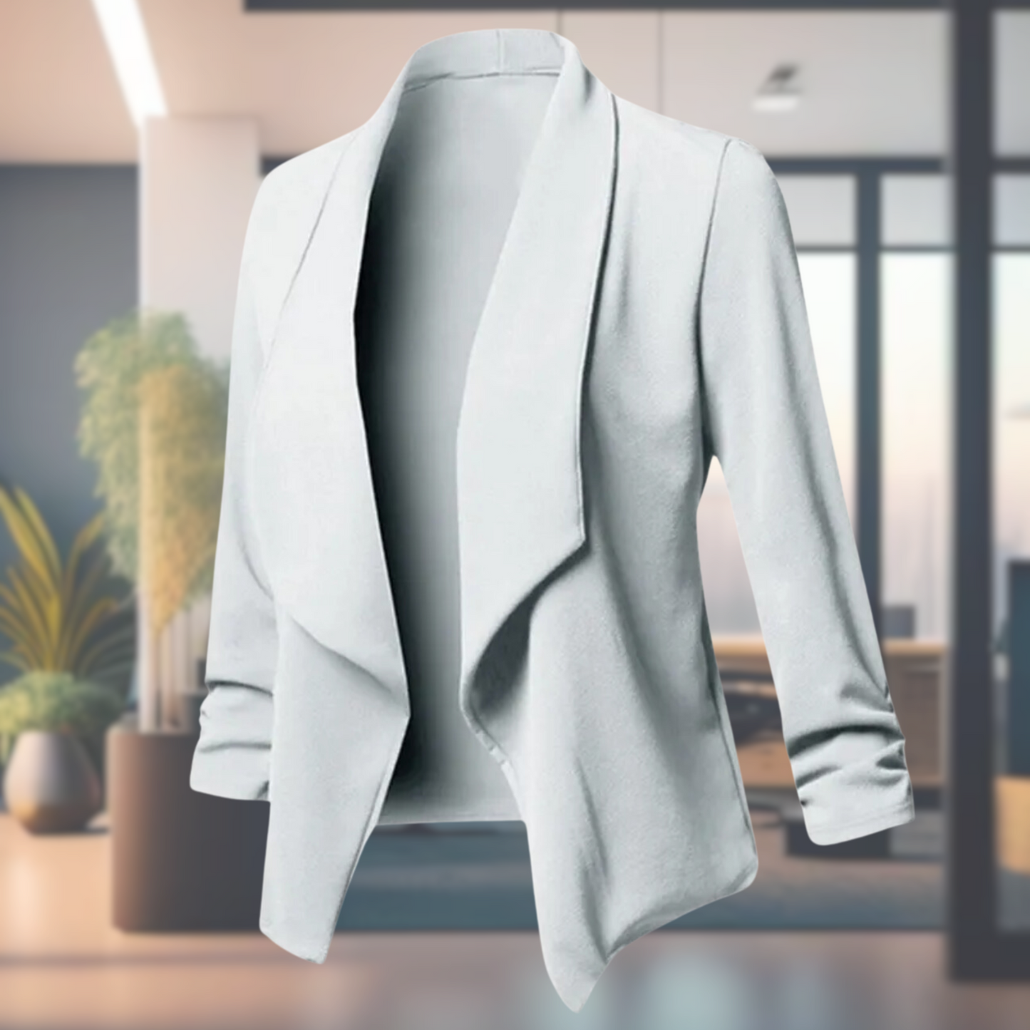 Open Damesblazer met Lange Mouwen – Licht & Elegant