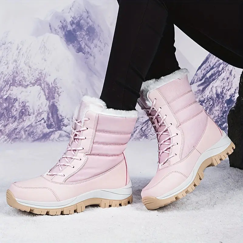 Waterdichte Dames Snowboots – Geïsoleerde Winterlaarzen met Antislip Zool