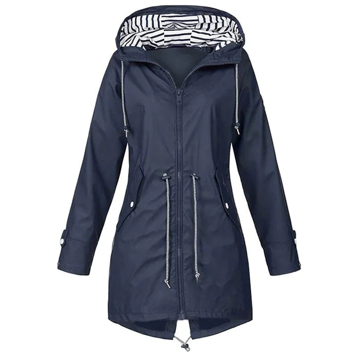 Waterdichte Regenjas met Capuchon voor Dames – Stijlvol & Outdoorproof