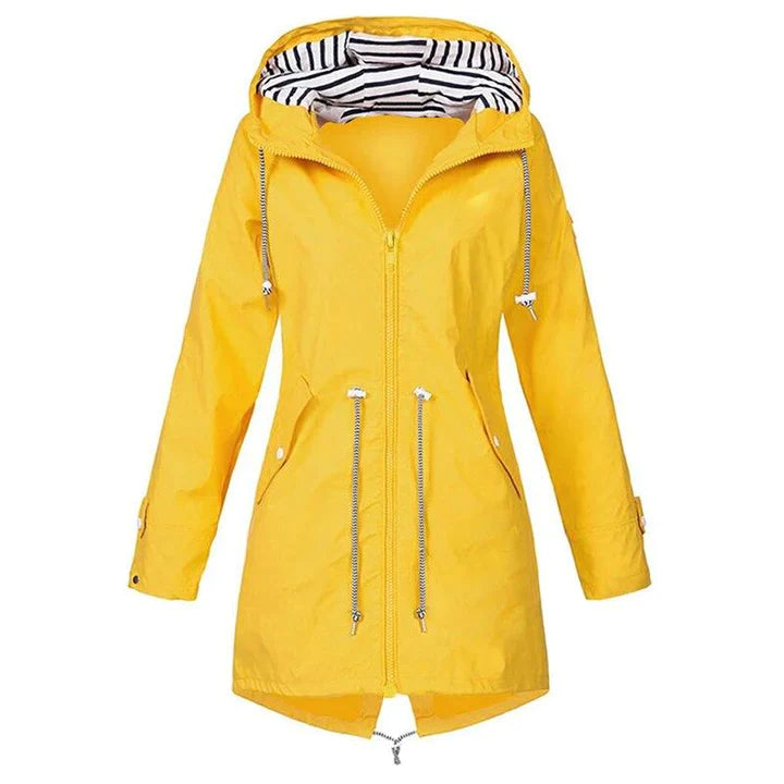 Waterdichte Regenjas met Capuchon voor Dames – Stijlvol & Outdoorproof