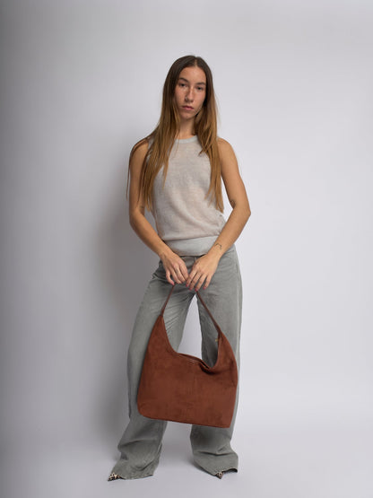 Halfronde Vegan Leren Tote Tas – Stijlvol, Praktisch & Duurzaam