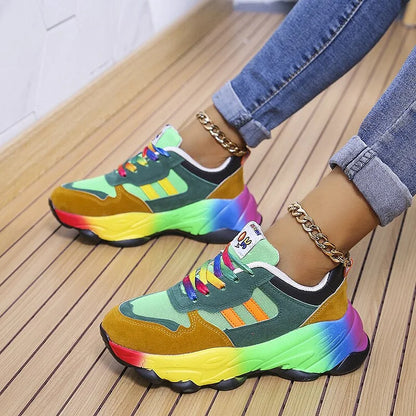 Orthopedische Regenboogschoenen voor Dames – Comfort & Stijl