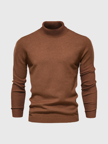 Men's Turtleneck Sweater of Soft Cotton – Elegant & Washable