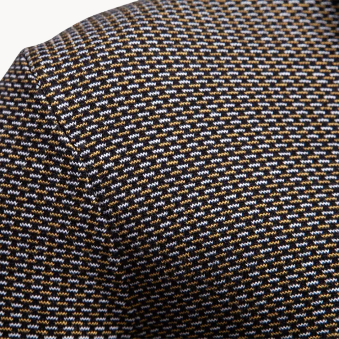 Corbin Pullover met Textuur en Kwart Rits