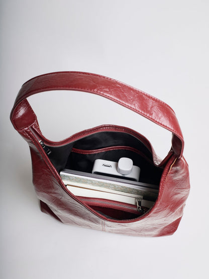 Vegan Leren Tote Bag – Vintage Look & Dagelijkse Elegantie