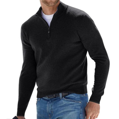 Men's Sweater with Soft Texture and Long Sleeves