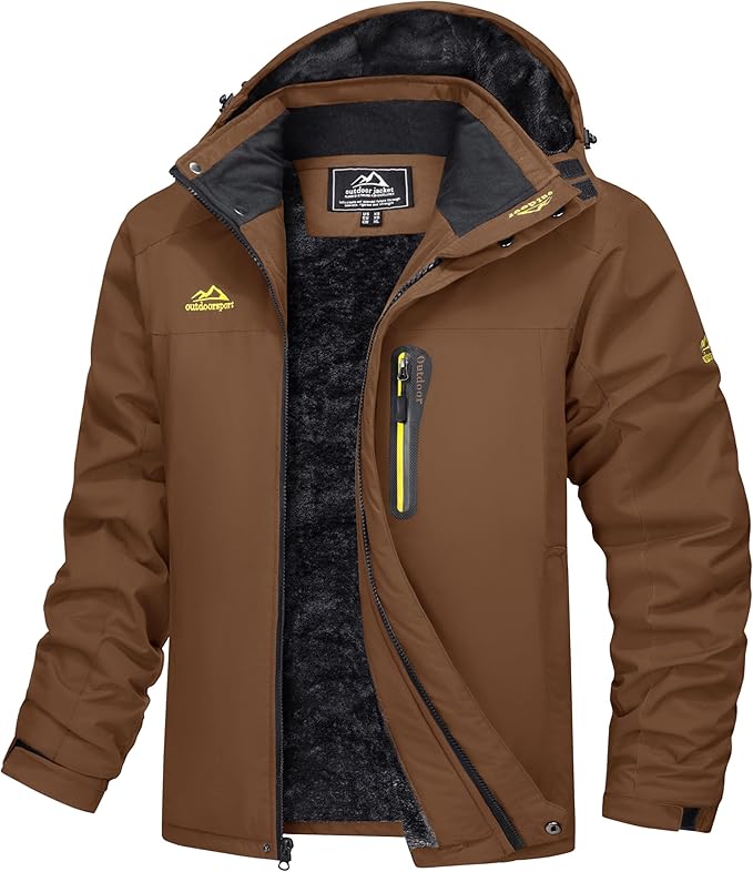 Waterdichte Winddichte Parka met Fleecevoering en Capuchon – Outdoor Jas