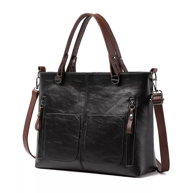 Elegant Vintage Leather Handbag for Women – Durable & Stylish
