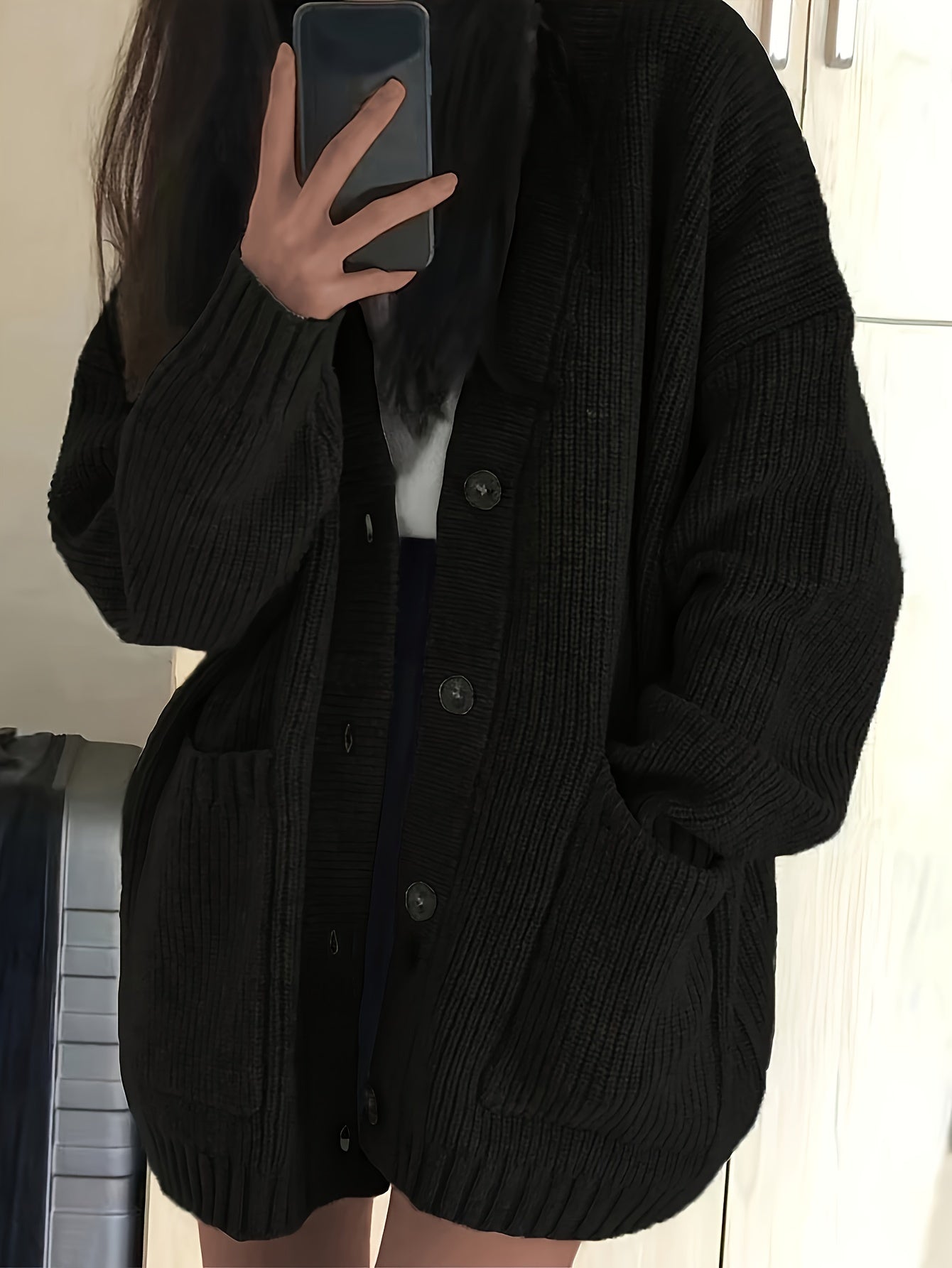 Women's Casual Cotton Knitted Cardigan – Perfect for Every Day