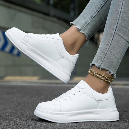 Women's Sneakers in White Leather – Timeless, Comfortable & Versatile