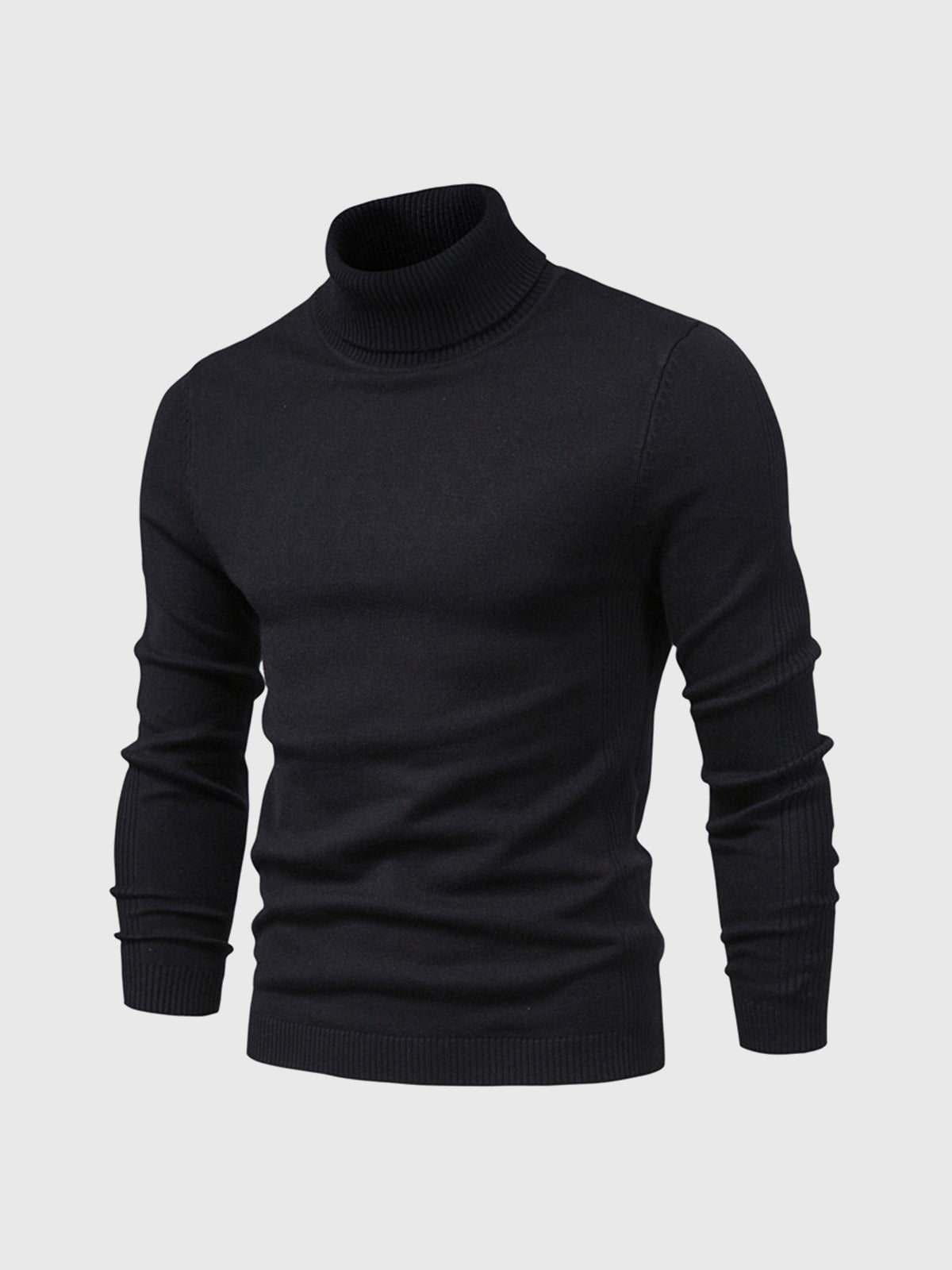 Men's Turtleneck Sweater of Soft Cotton – Elegant & Washable