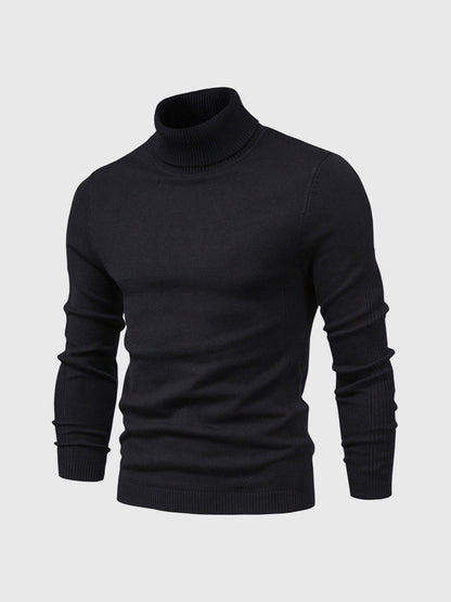 Men's Turtleneck Sweater of Soft Cotton – Elegant & Washable