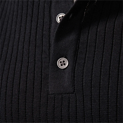 Stanton Ribbed Henley – Refined & Comfortable