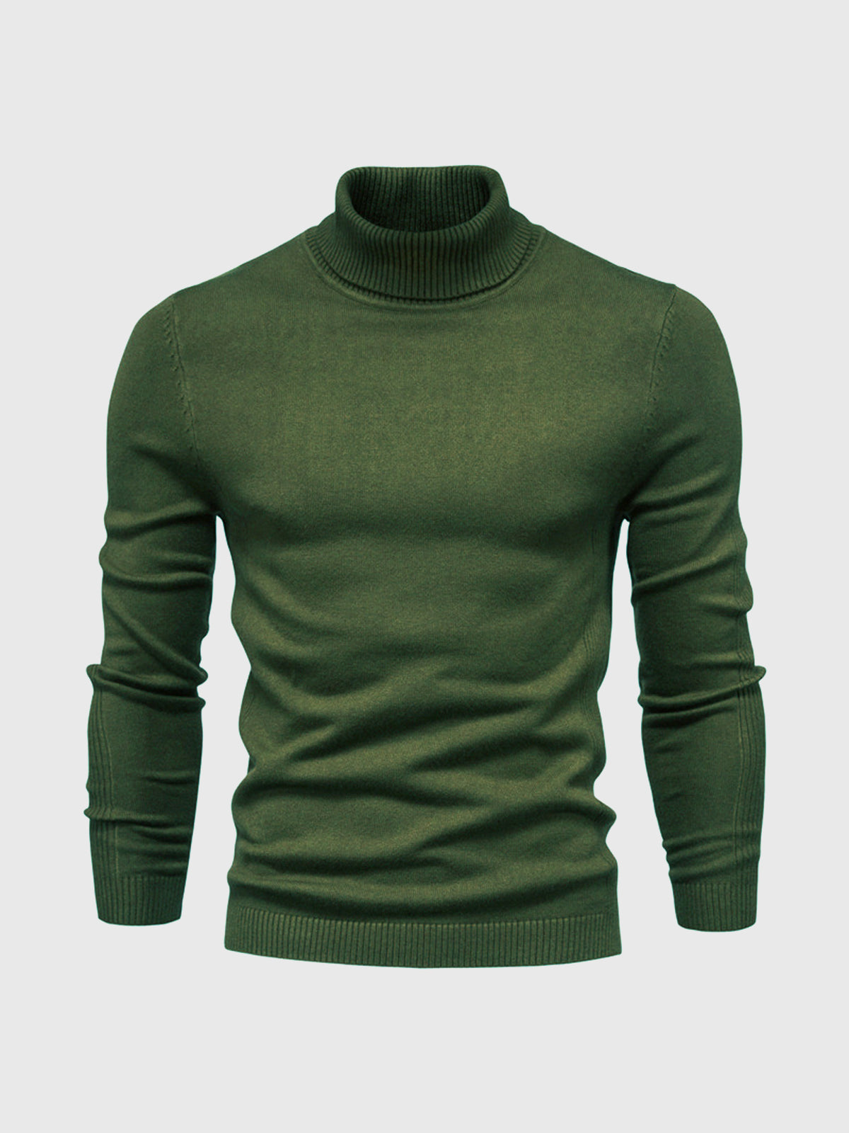 Men's Turtleneck Sweater of Soft Cotton – Elegant & Washable