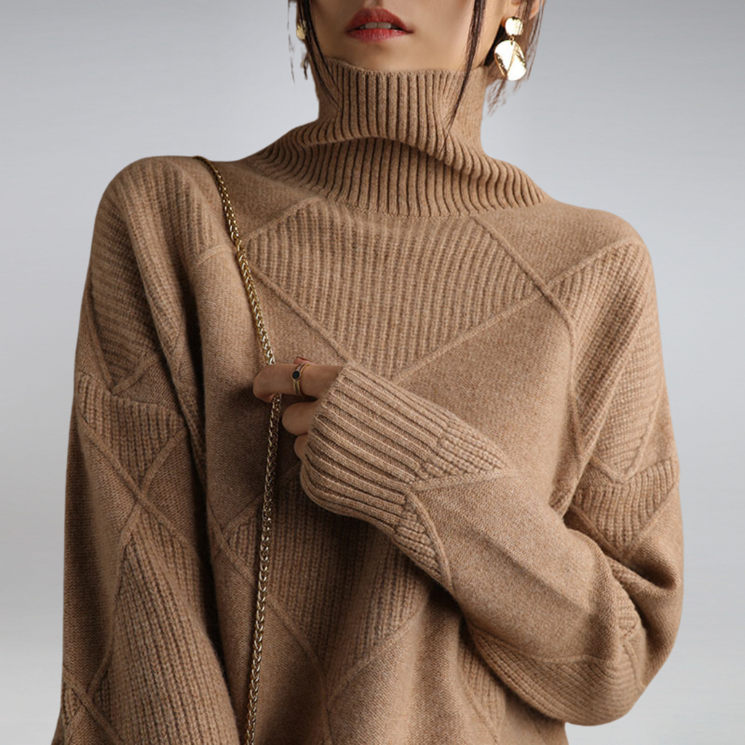 Soft Cashmere Women's Turtleneck – Comfortable, Warm & Elegant
