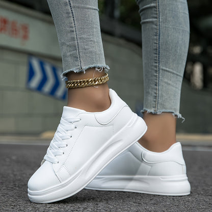 Women's Sneakers in White Leather – Timeless, Comfortable & Versatile