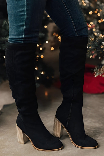 kniehoge dameslaarzen van kunstleer – Elegant & Comfortabel