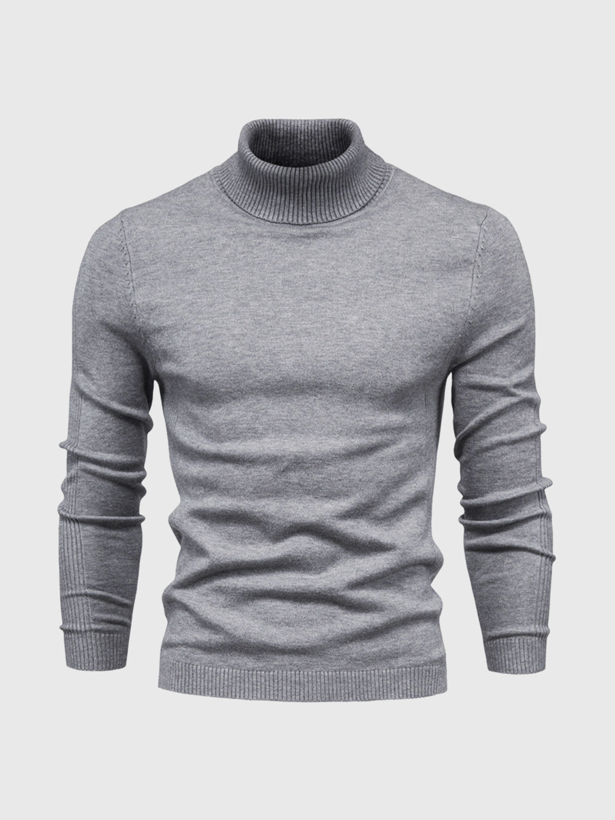 Men's Turtleneck Sweater of Soft Cotton – Elegant & Washable