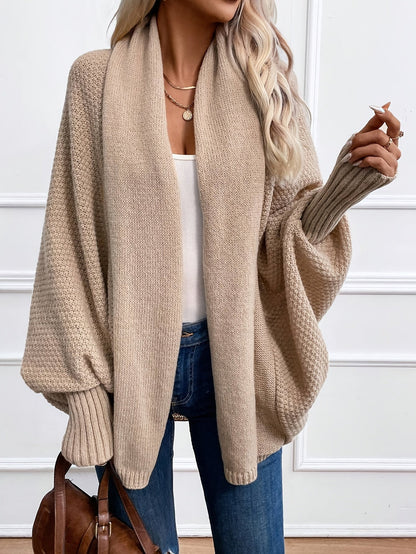 Elegant Cashmere Knitted Women's Cardigan with Long Sleeves | Perfect for Winter