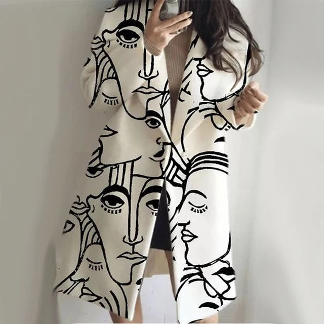 Lange Mantel met Reverskraag voor Dames | Elegante Herfstjas