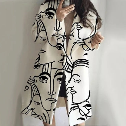 Lange Mantel met Reverskraag voor Dames | Elegante Herfstjas