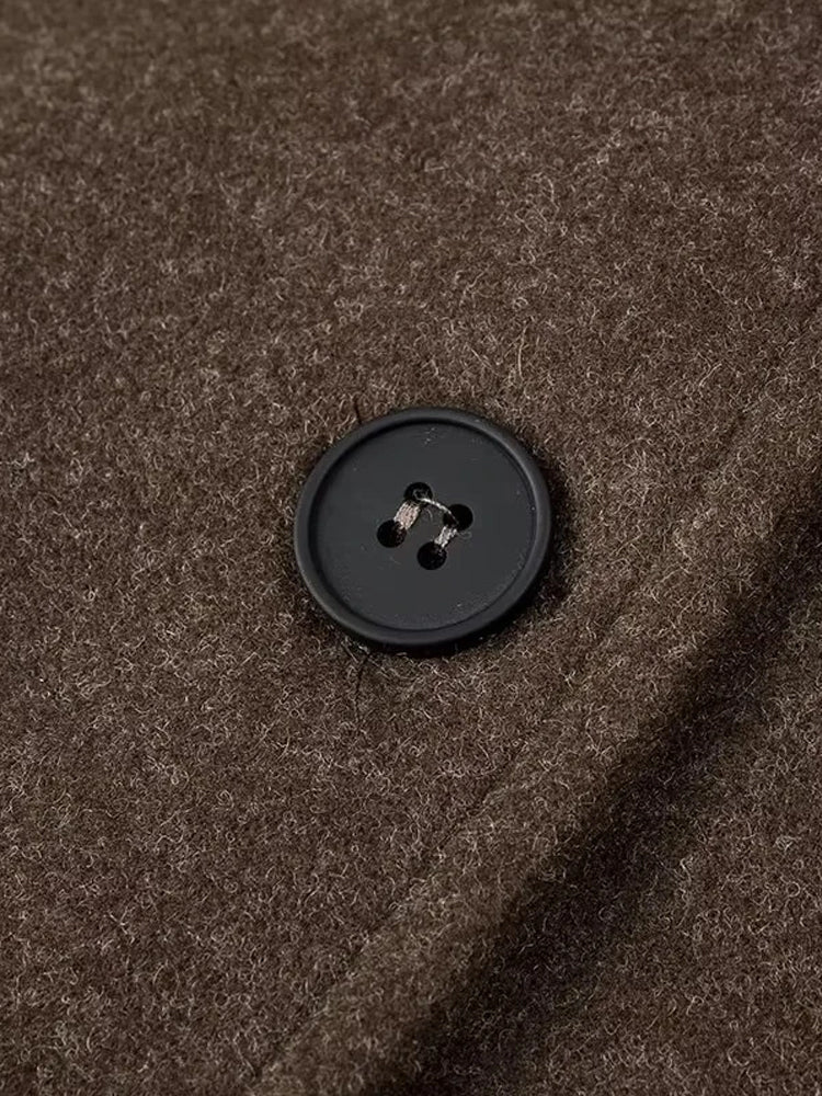 Women's Wool Blend Coat with Double Lining – Timeless & Elegant Transitional Jacket