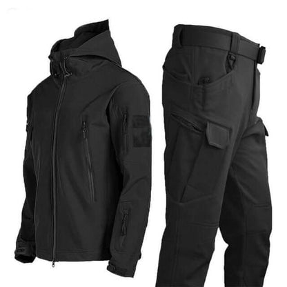 Men's Outdoor Set – Softshell Jacket & Cargo Pants for Autumn and Winter