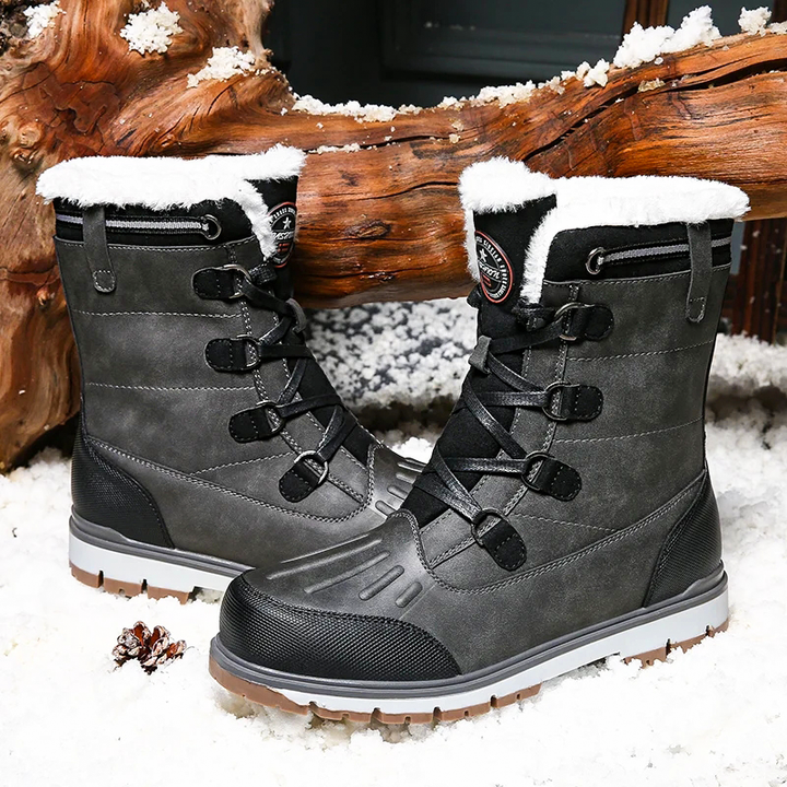 Men's Winter Boots – Warm Lined Snow Shoes with Non-Slip Sole