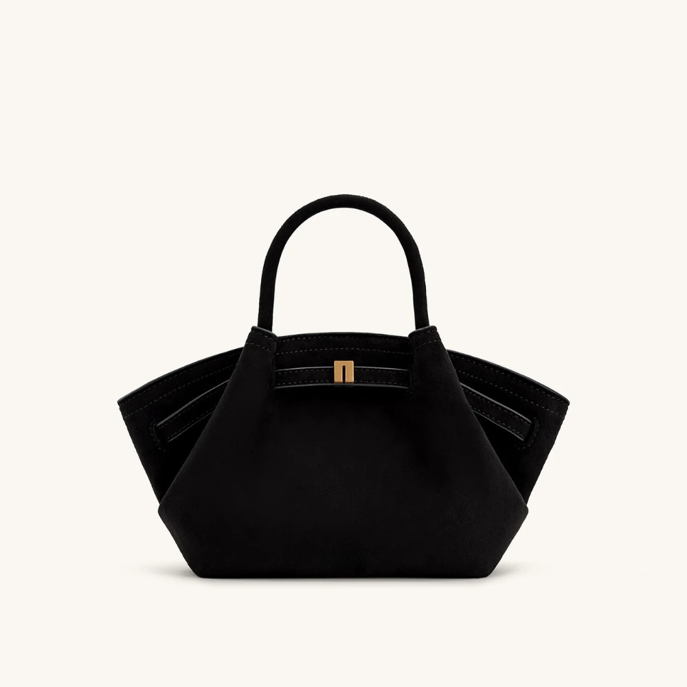 Mini Tote Tas van Vegan Suède – Elegant, Compact & Diervriendelijk
