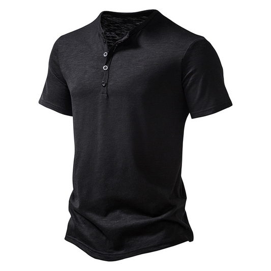 Heren Henley T-Shirt | Minimalistisch Design & Comfortabele Pasvorm
