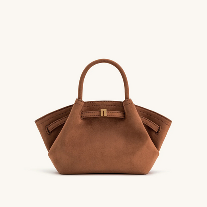 Mini Tote Tas van Vegan Suède – Elegant, Compact & Diervriendelijk